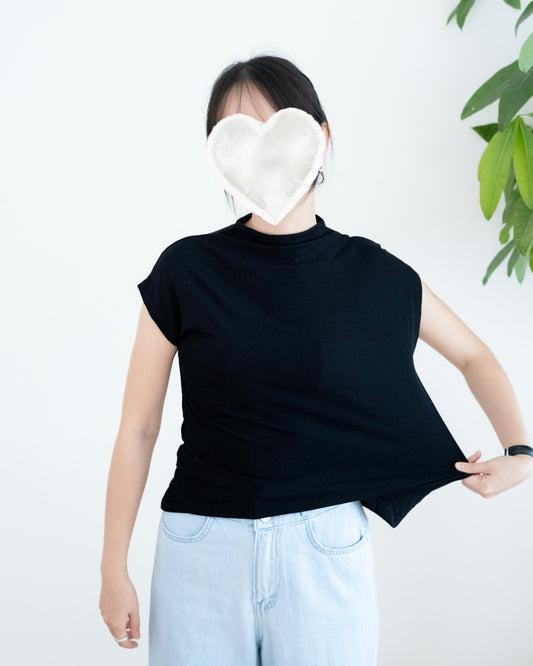 韓國純色彈力Tee