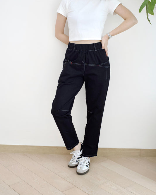 Eltoo 全橡筋直腳扯布褲