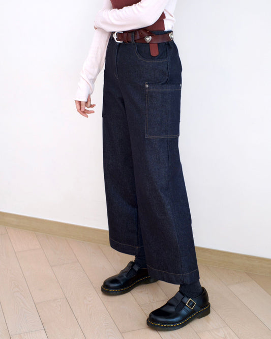 Eltoo 直筒工裝牛仔褲