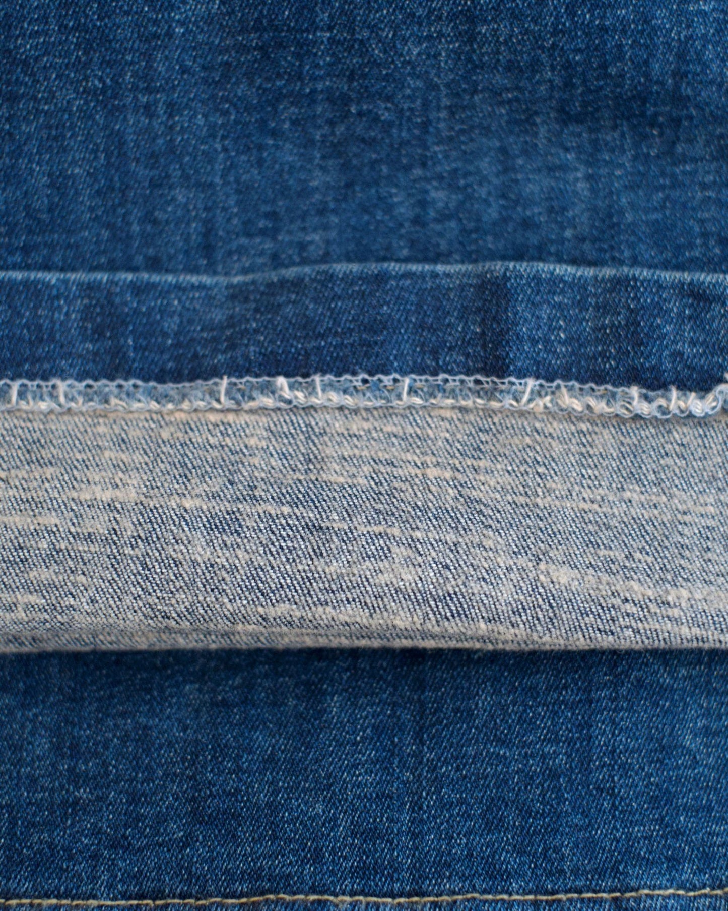 Howluk 薄絨毛直筒口袋牛仔褲