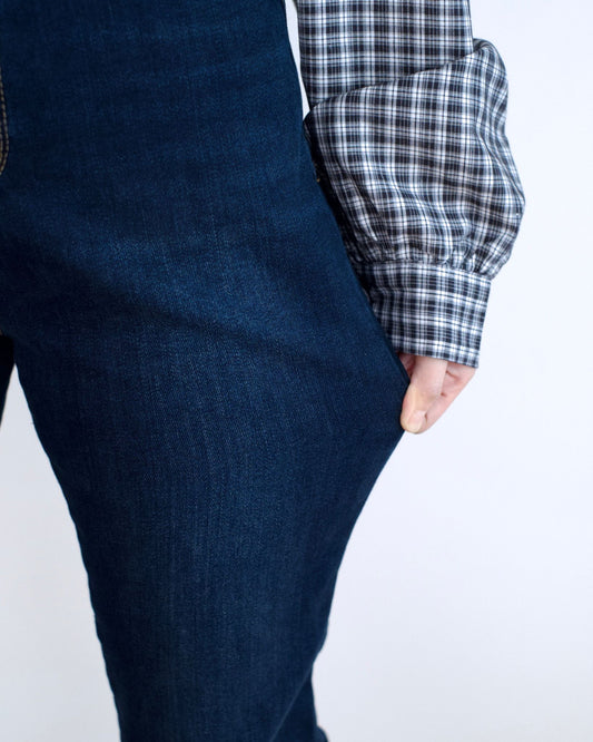 Howluk 內刷毛直腳牛仔褲