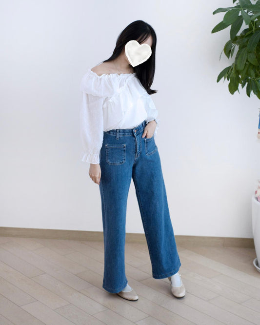 Howluk 口袋直筒牛仔褲