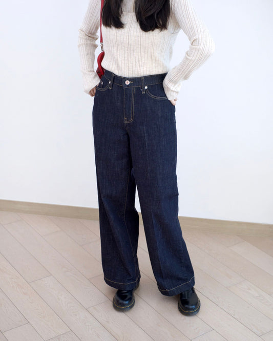 Howluk 原色直筒牛仔褲