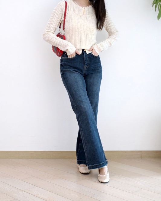 Howluk 洗水微喇叭牛仔褲