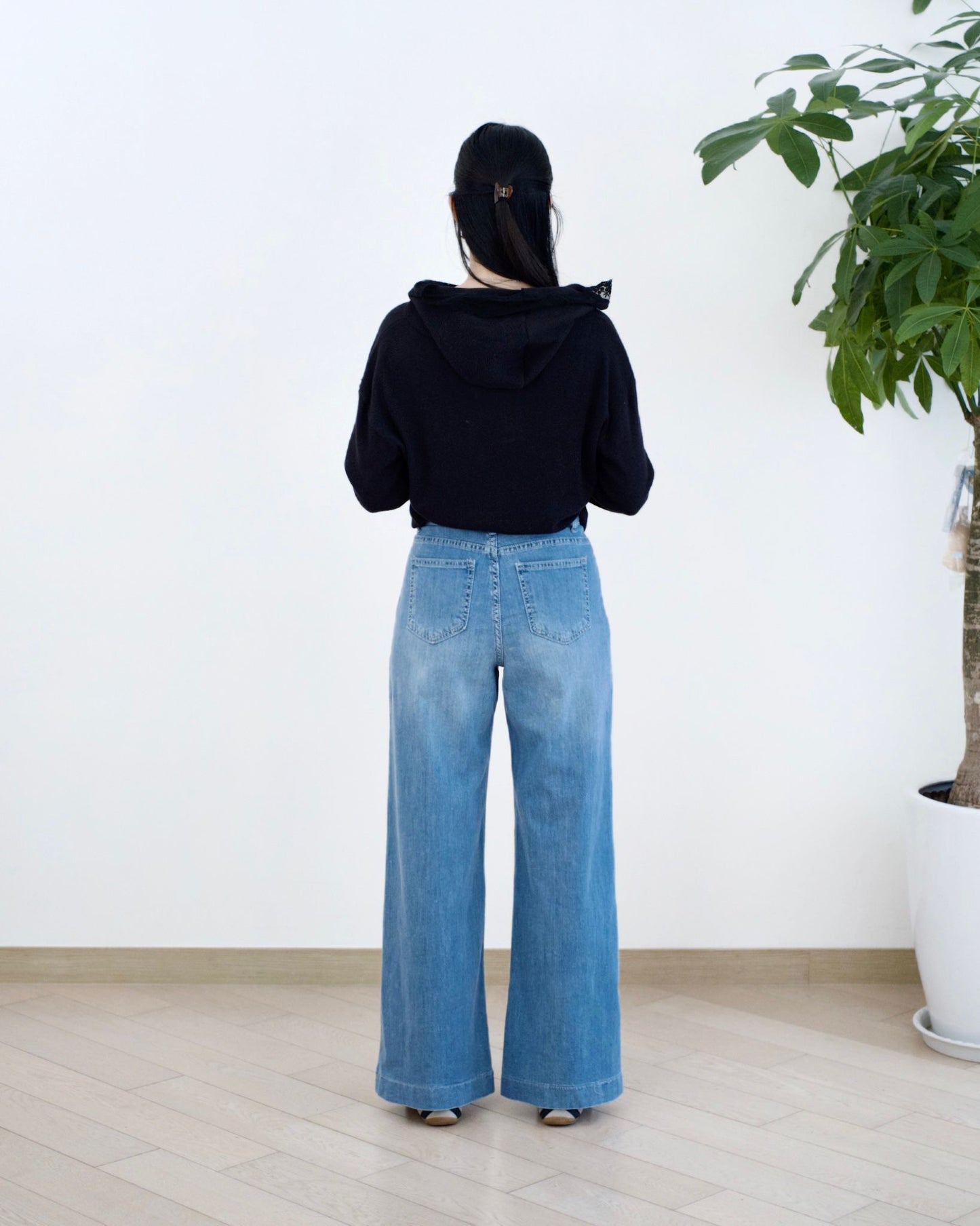 Howluk 口袋闊筒牛仔褲