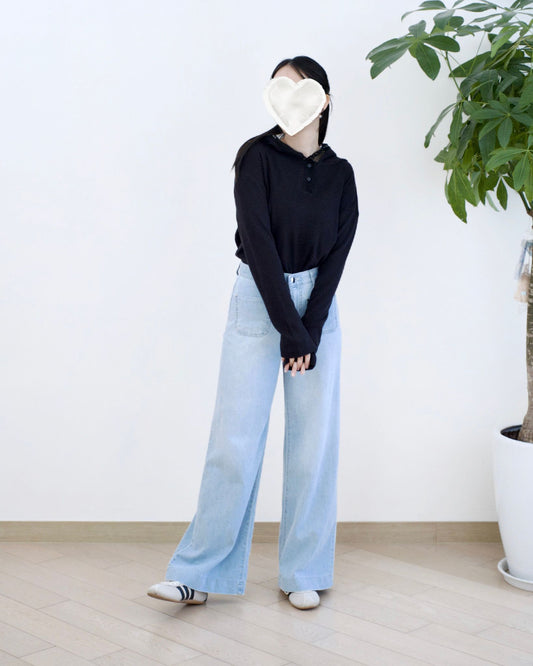 Howluk 口袋闊筒牛仔褲