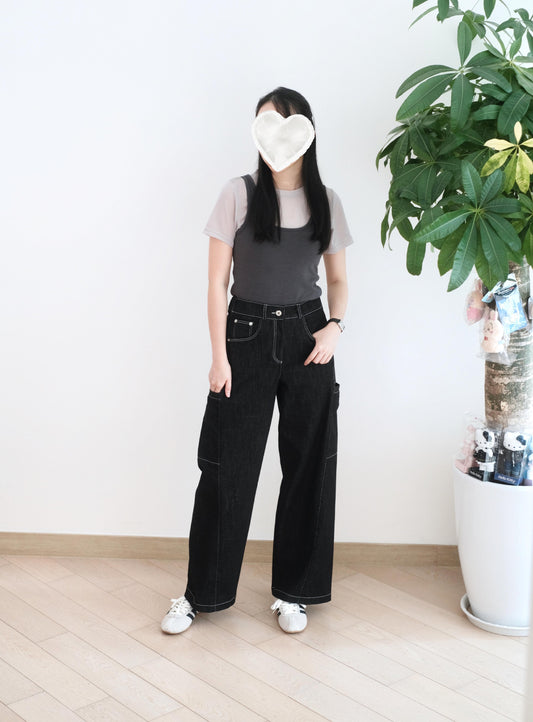 Moci 大口袋工裝牛仔褲