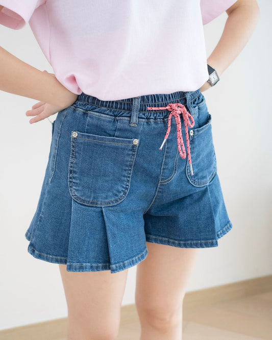 Moci 百摺牛仔短褲