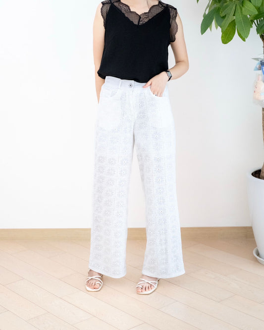 Moci 通花 Lace 休閑褲