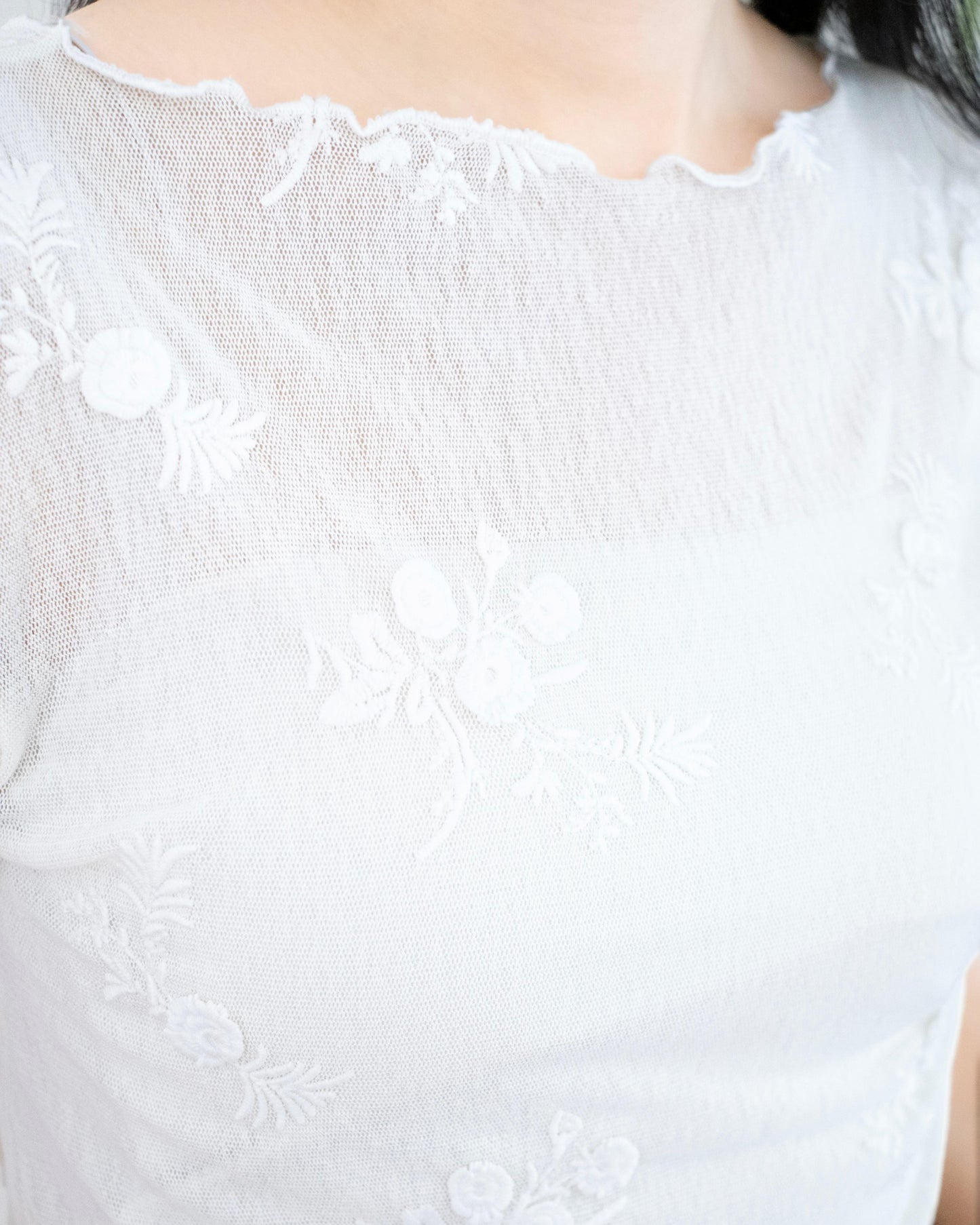 花花刺繡Top