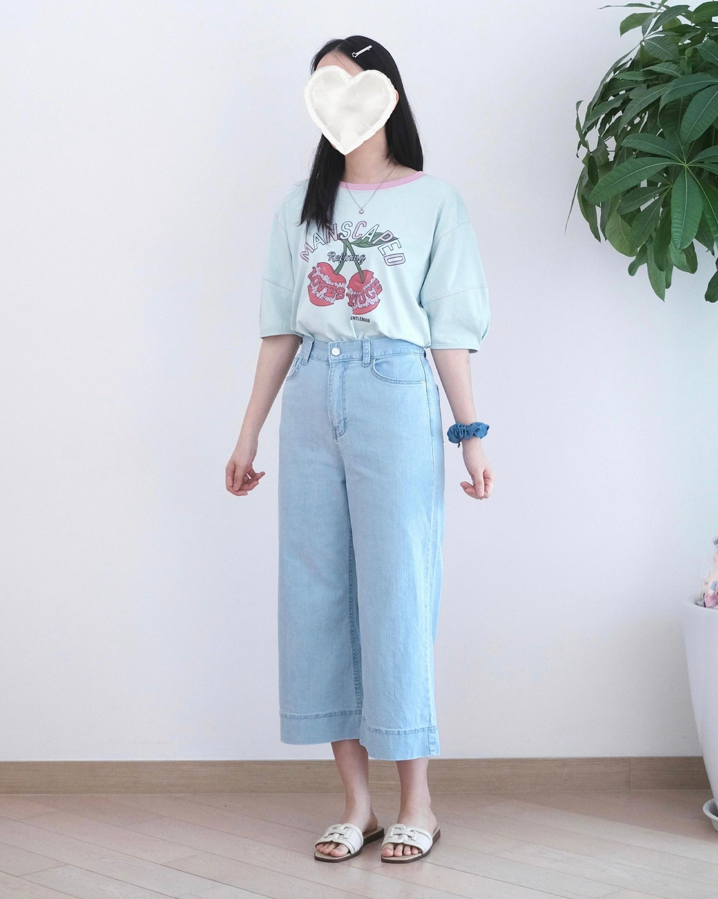 Odd Eye 八分直筒牛仔褲