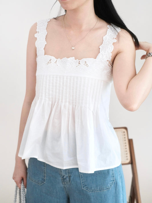 韓國鈎花吊帶背心