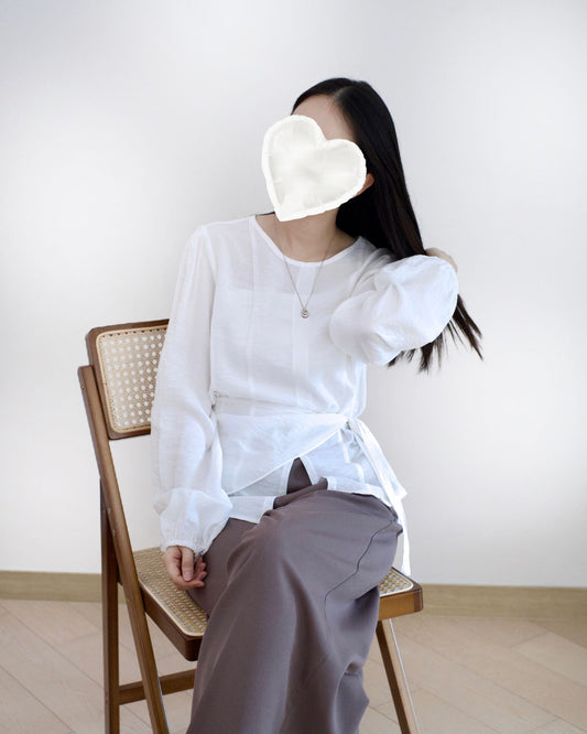 韓國三角巾襯衫