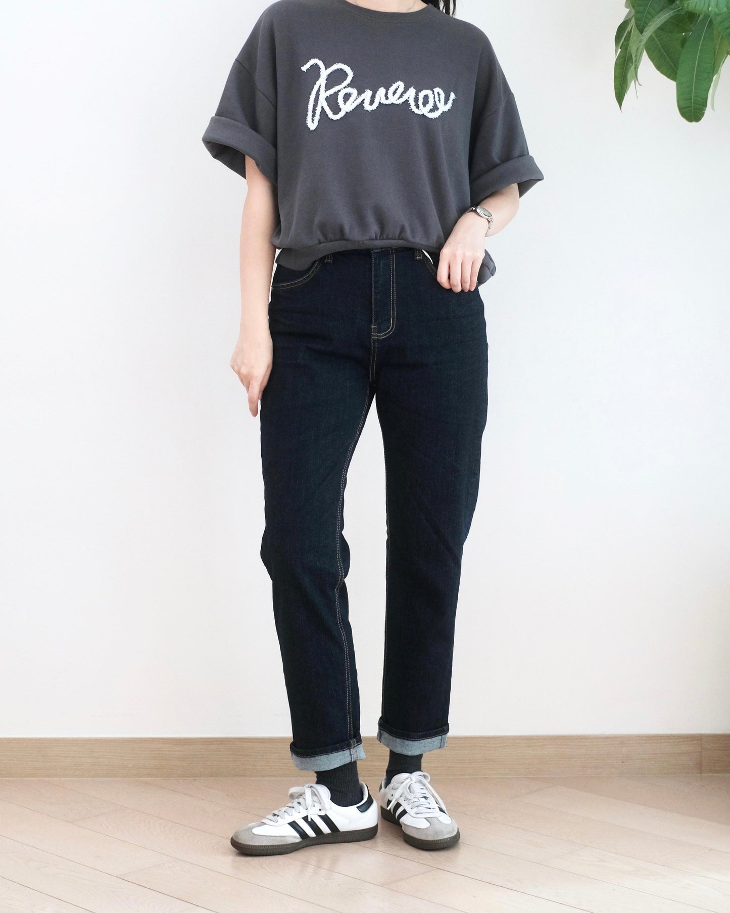 Vikini 彈性Boyfriend牛仔褲