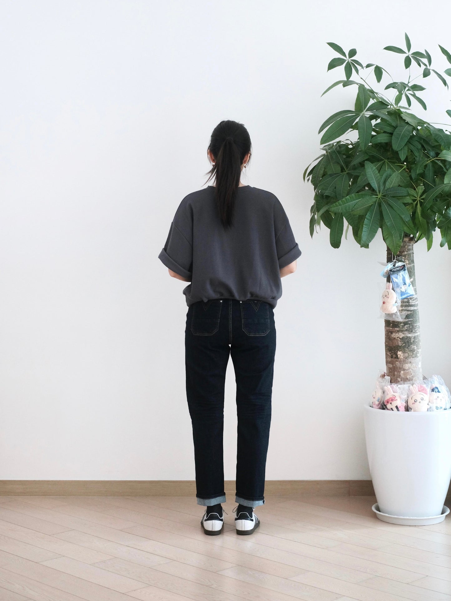 Vikini 彈性Boyfriend牛仔褲