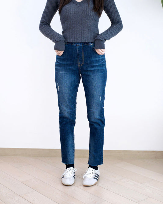 Vikini 全橡筋Boyfriend牛仔褲