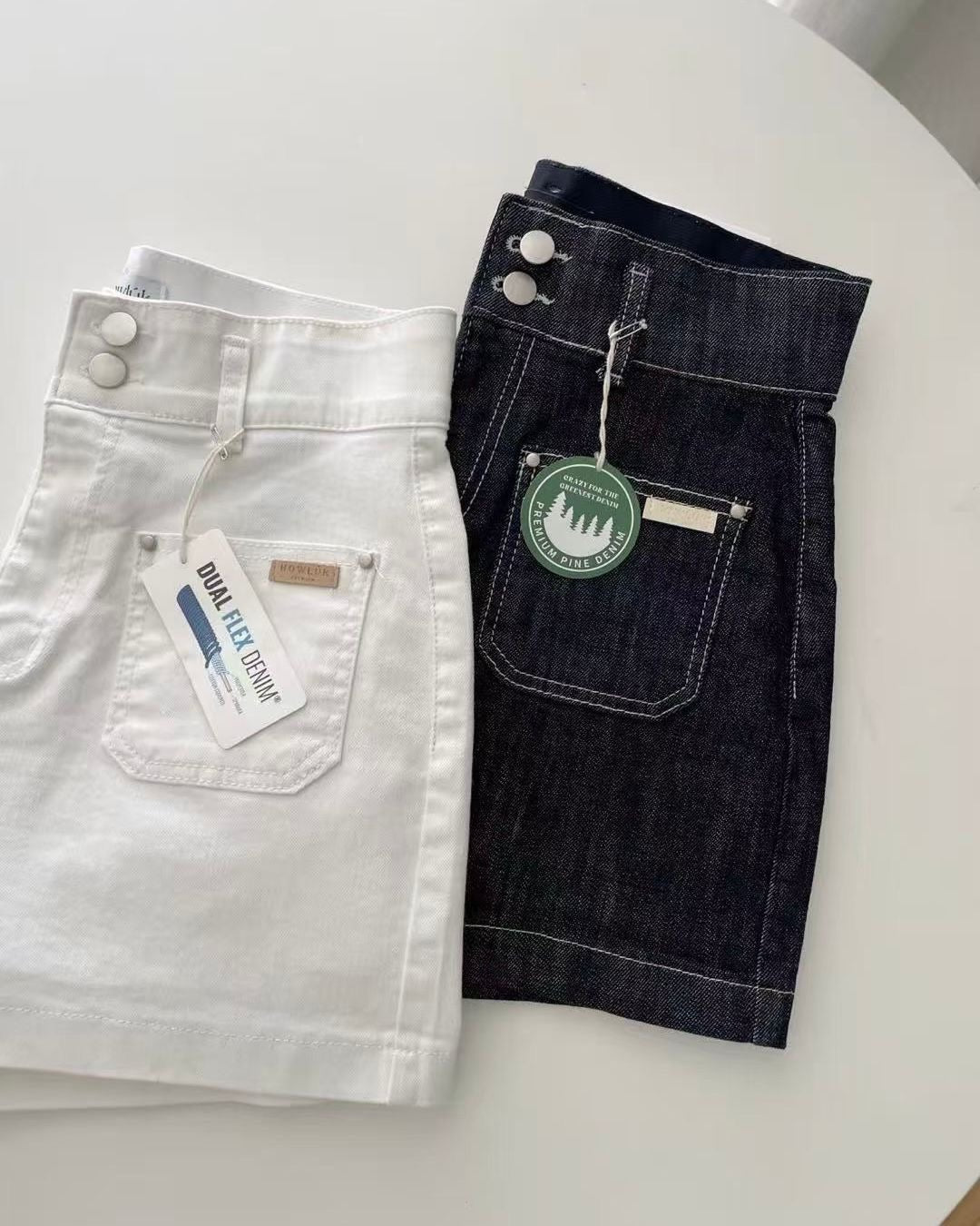 Howluk 高腰 A Cut 牛仔短褲