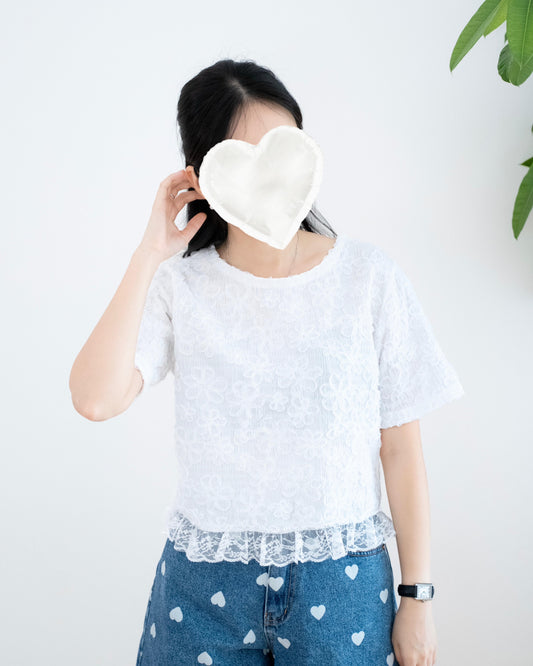 韓國立體花花Lace Top