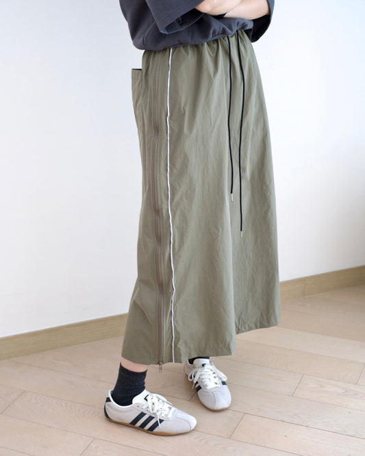 Moci 束繩拉鍊長裙