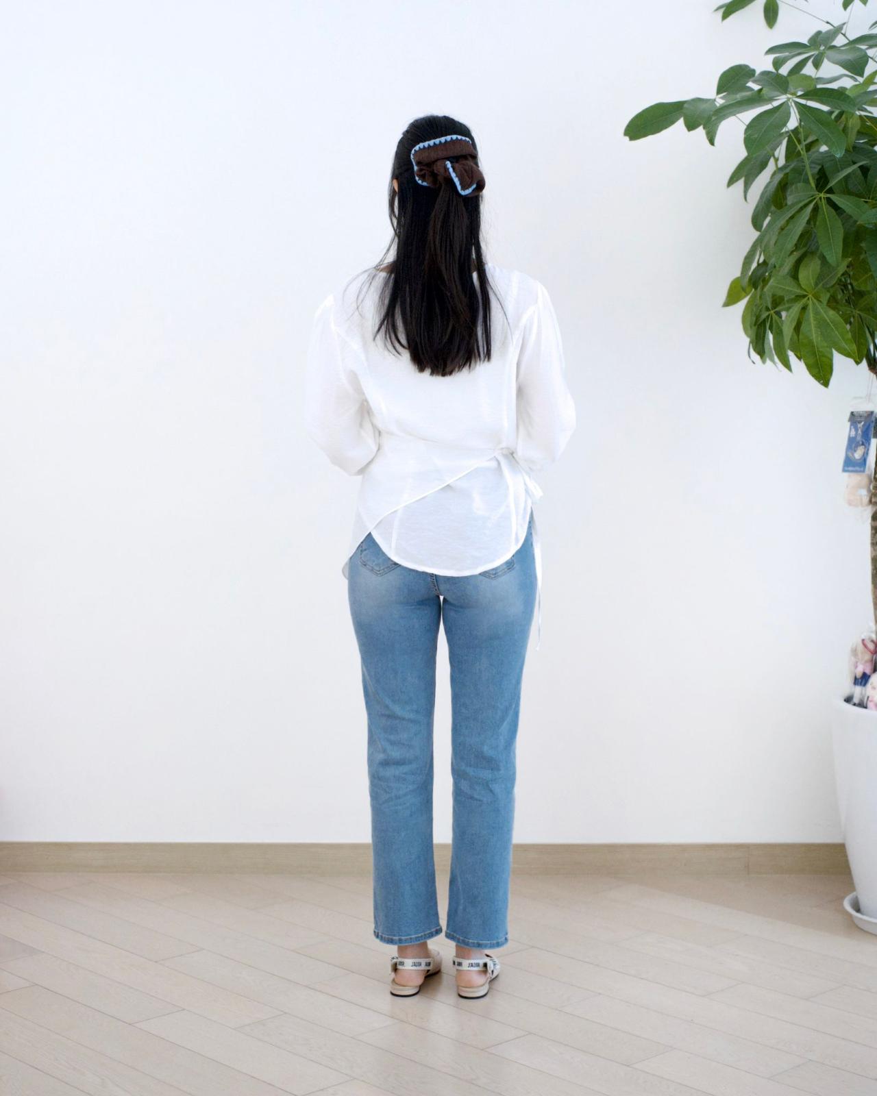 Howluk 九分直腳牛仔褲