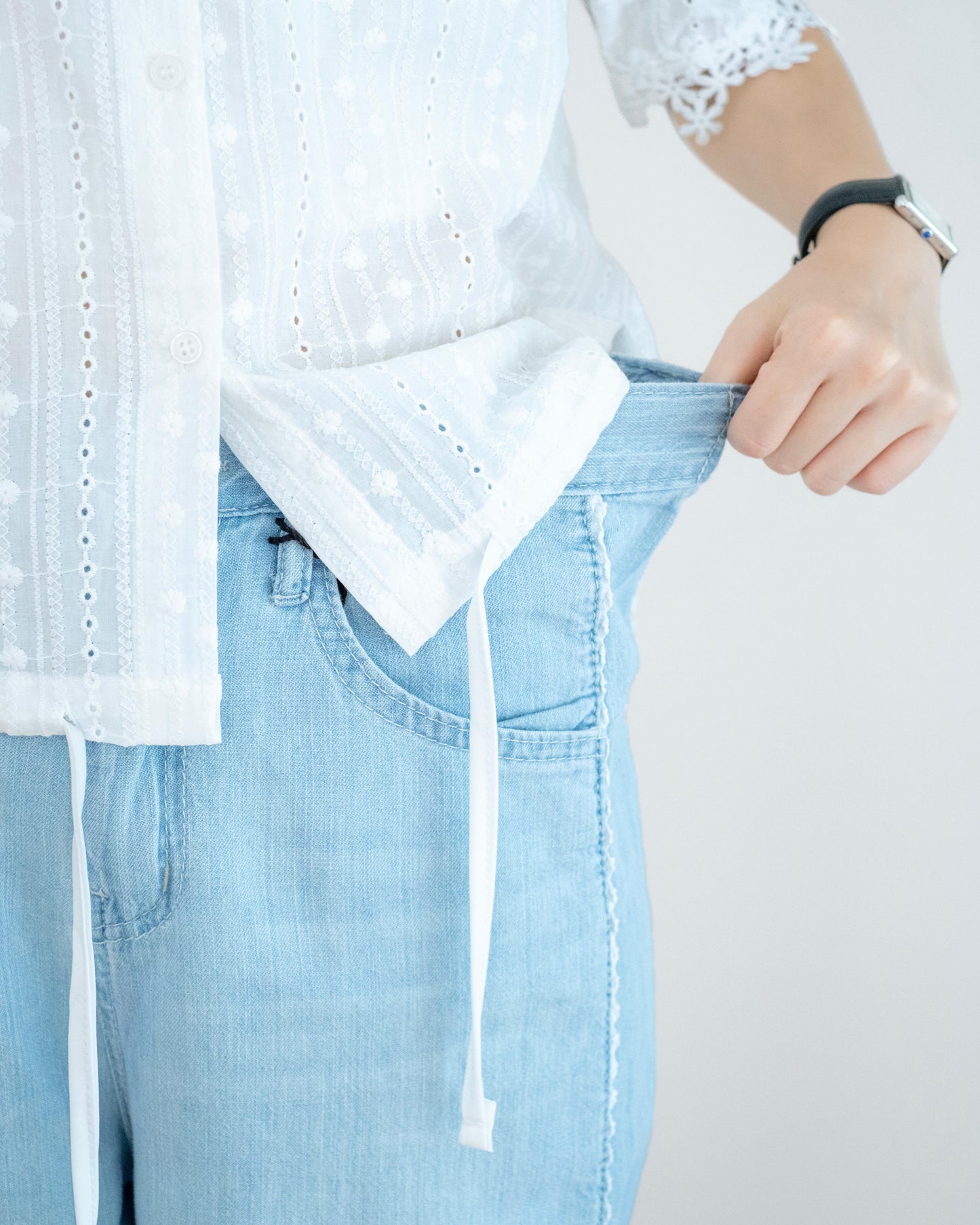 Gori Lace 闊腳牛仔褲