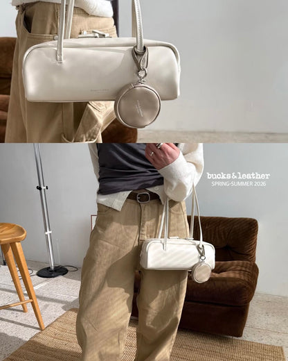 Bucks & Leather 油蠟牛皮亮面法棍袋 (細)