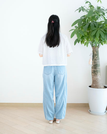 Gori Lace 闊腳牛仔褲