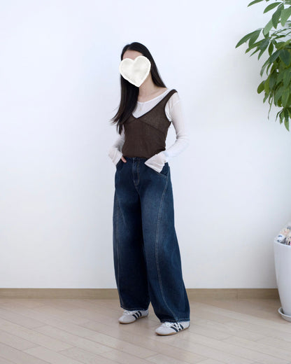 Gori 洗水彎刀牛仔褲