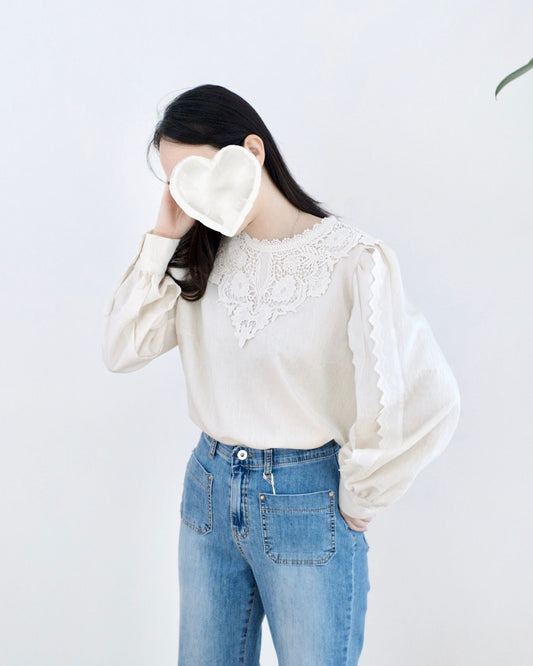 韓國Lace襯衫
