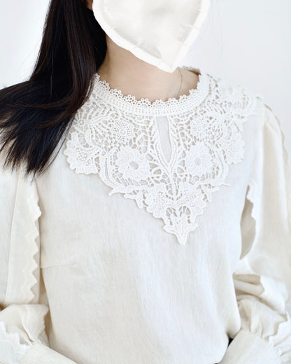 韓國Lace襯衫