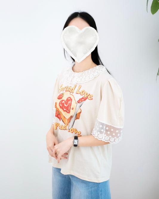 Lace拼多士圖案Tee