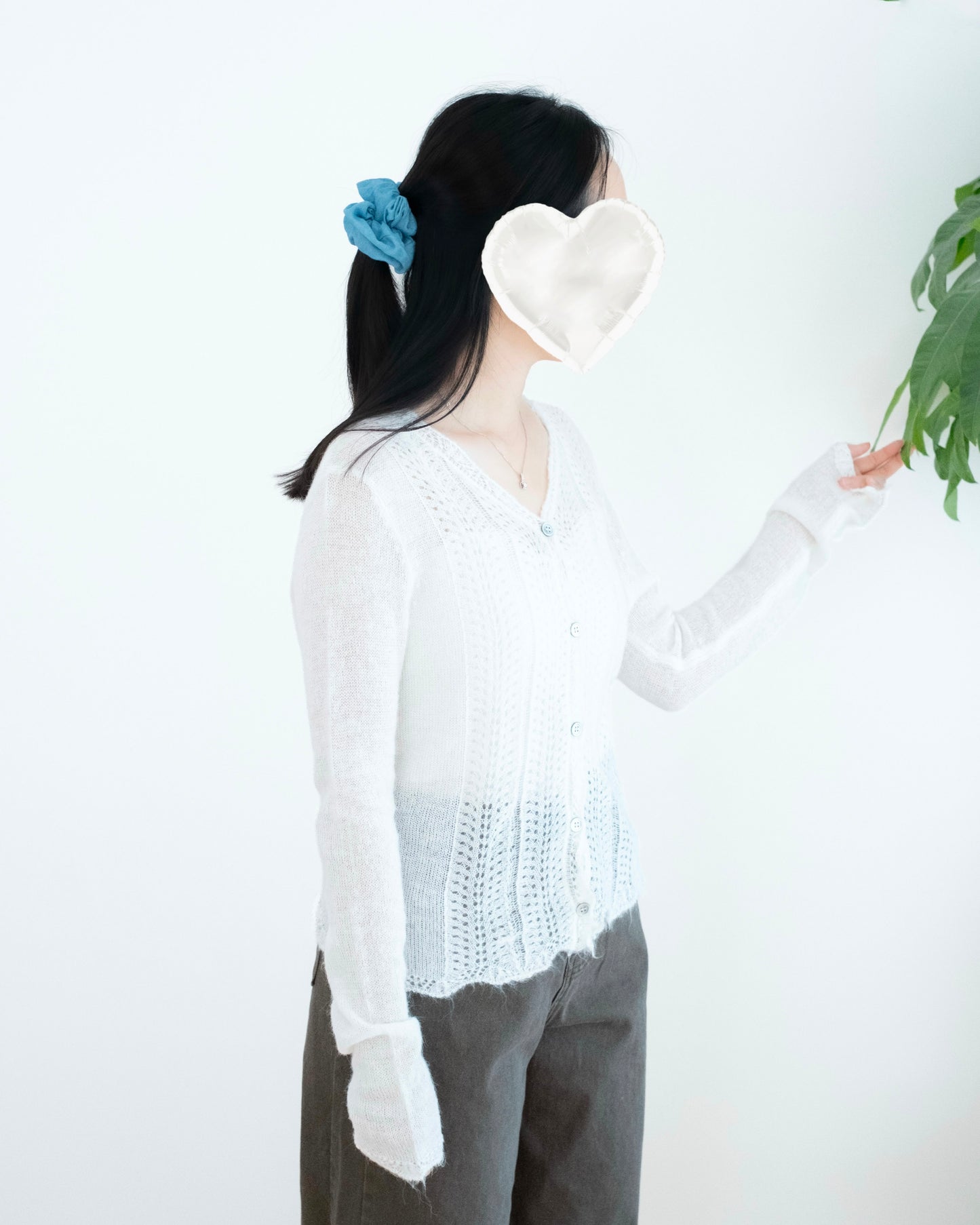鏤空花邊針織小外套