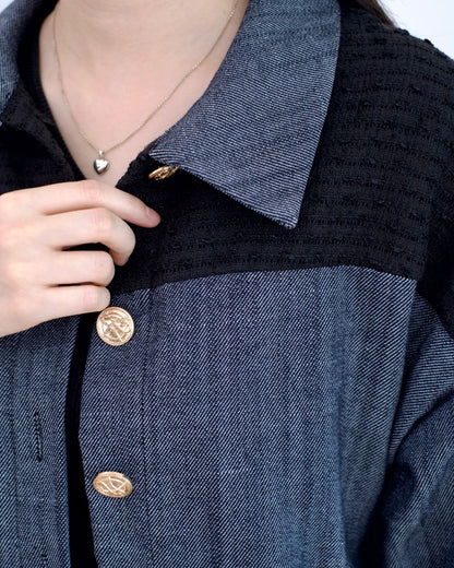 韓國小香風麻質薄外套