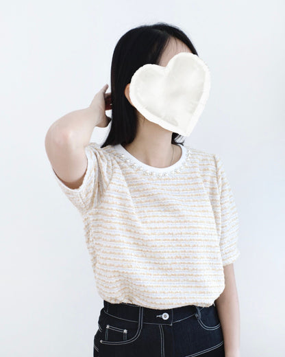 韓國珍珠Tweed Top