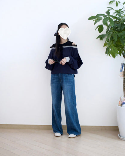 韓國洗水直腳牛仔褲