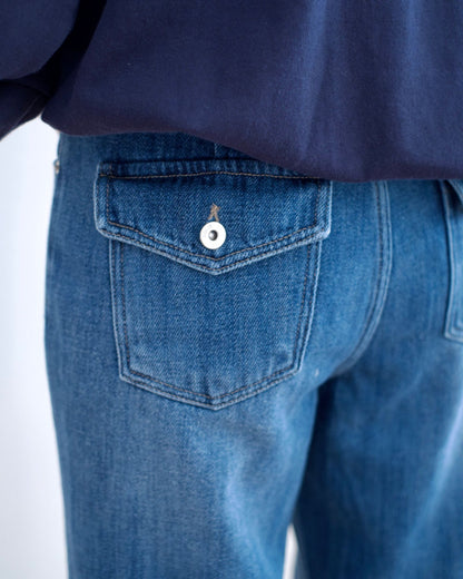 韓國洗水直腳牛仔褲