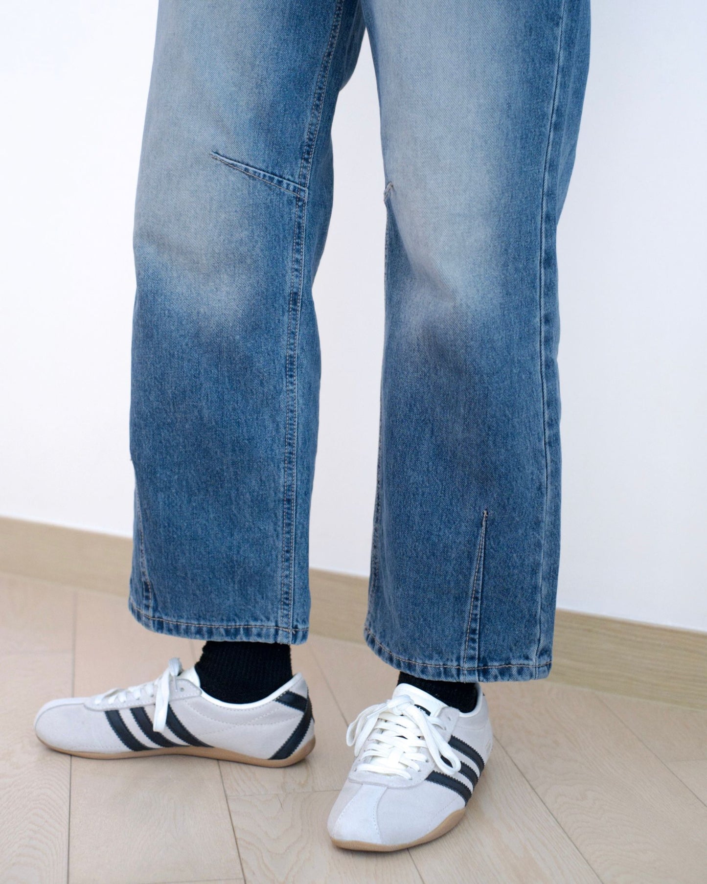 韓國洗水直腳牛仔褲