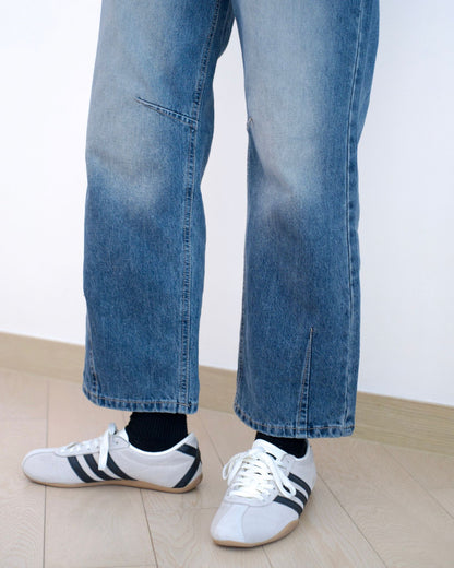 韓國洗水直腳牛仔褲