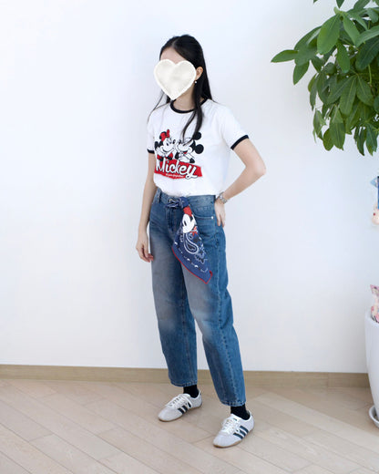 韓國洗水直腳牛仔褲