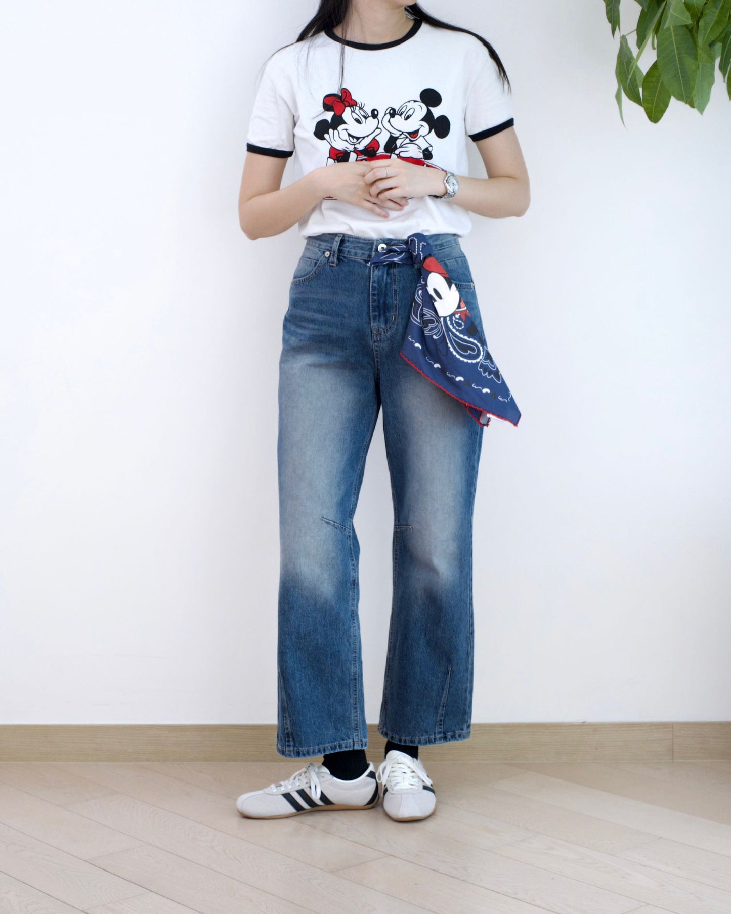 韓國洗水直腳牛仔褲