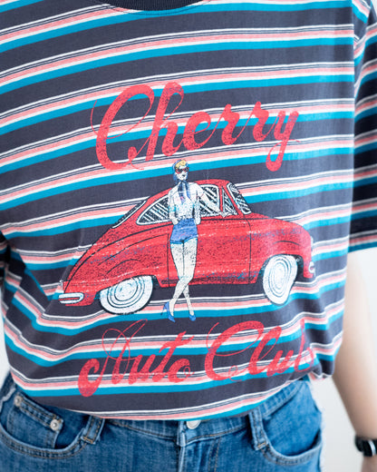 Cherry橫間車車圖案Tee