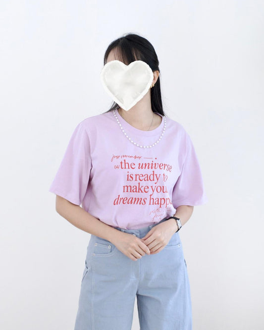 韓國珍珠鏈英文字母Tee