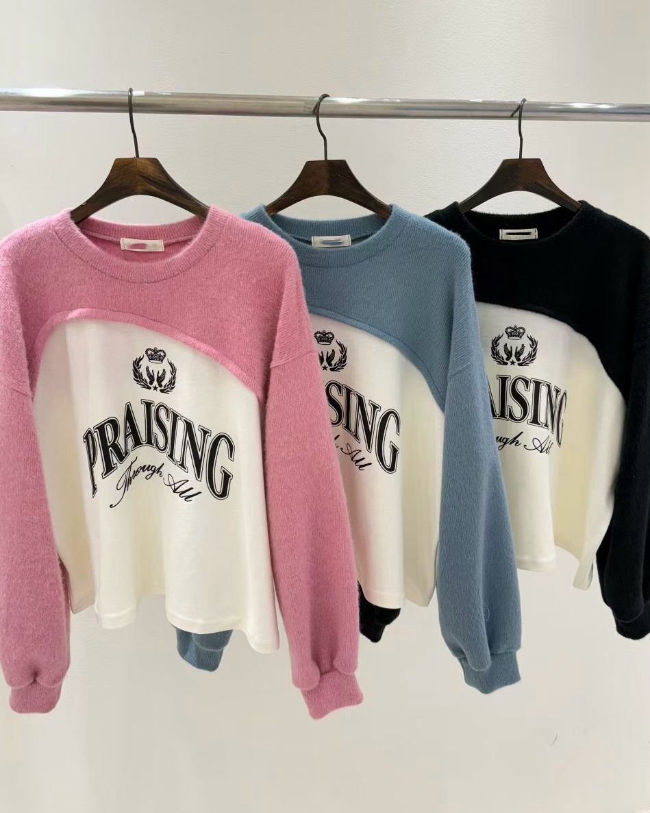 韓國毛毛不規則Top