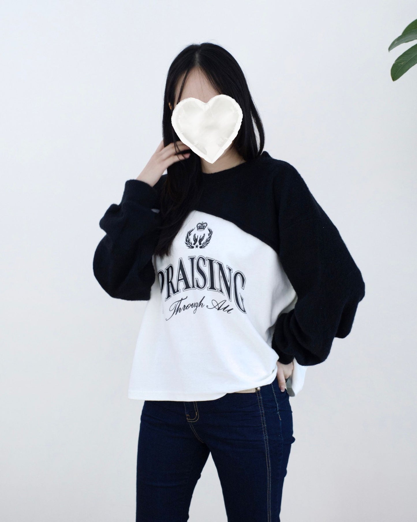 韓國毛毛不規則Top