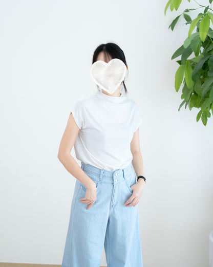 韓國純色彈力Tee