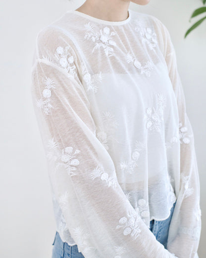 韓國高質兩穿刺繡襯衫