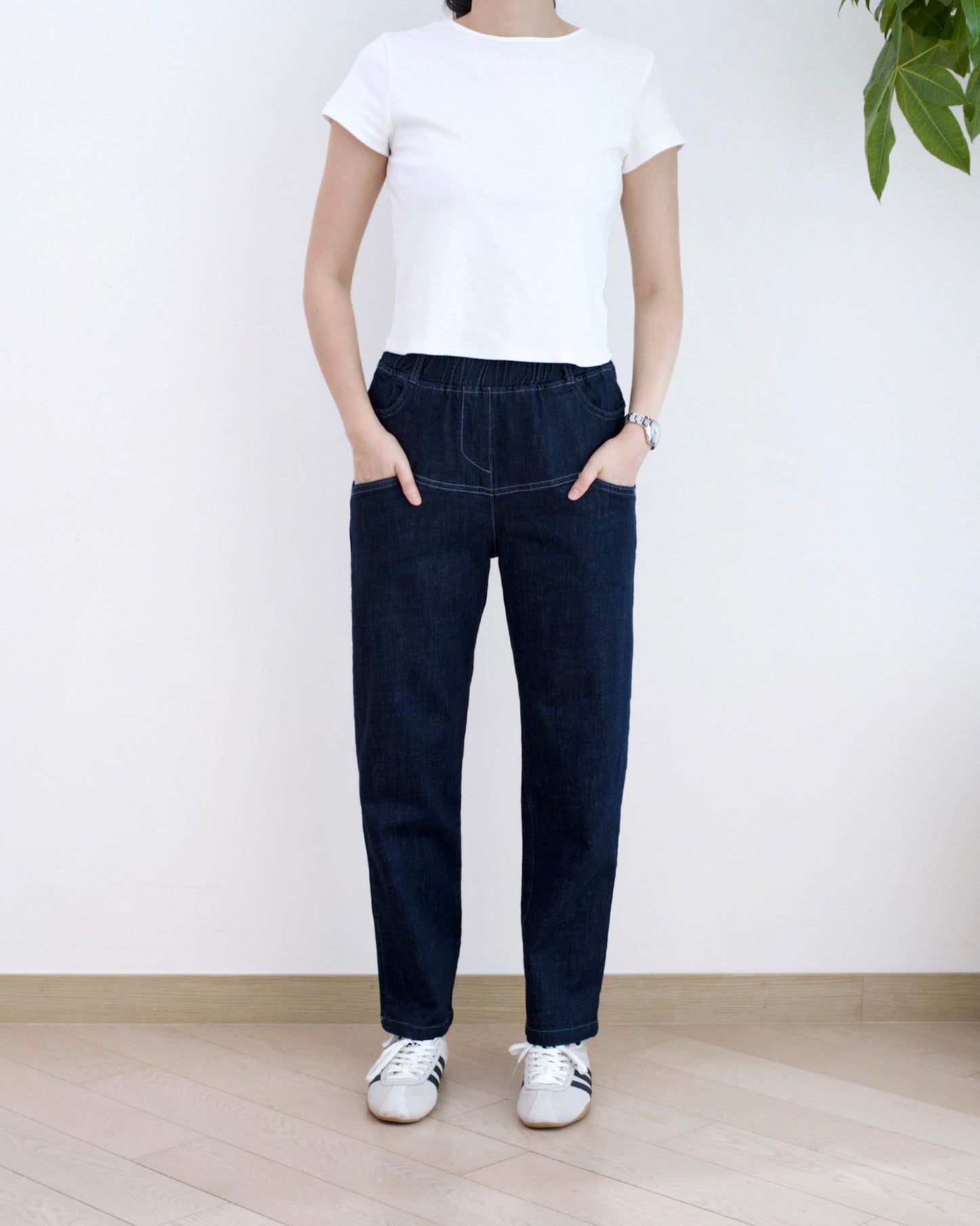 Eltoo 全橡筋直腳牛仔褲