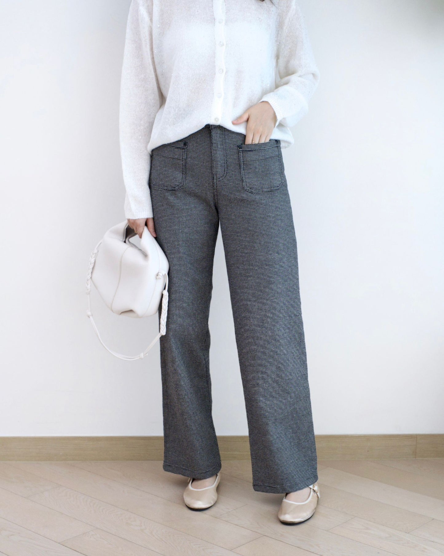 Eltoo 暗格直筒休閑褲