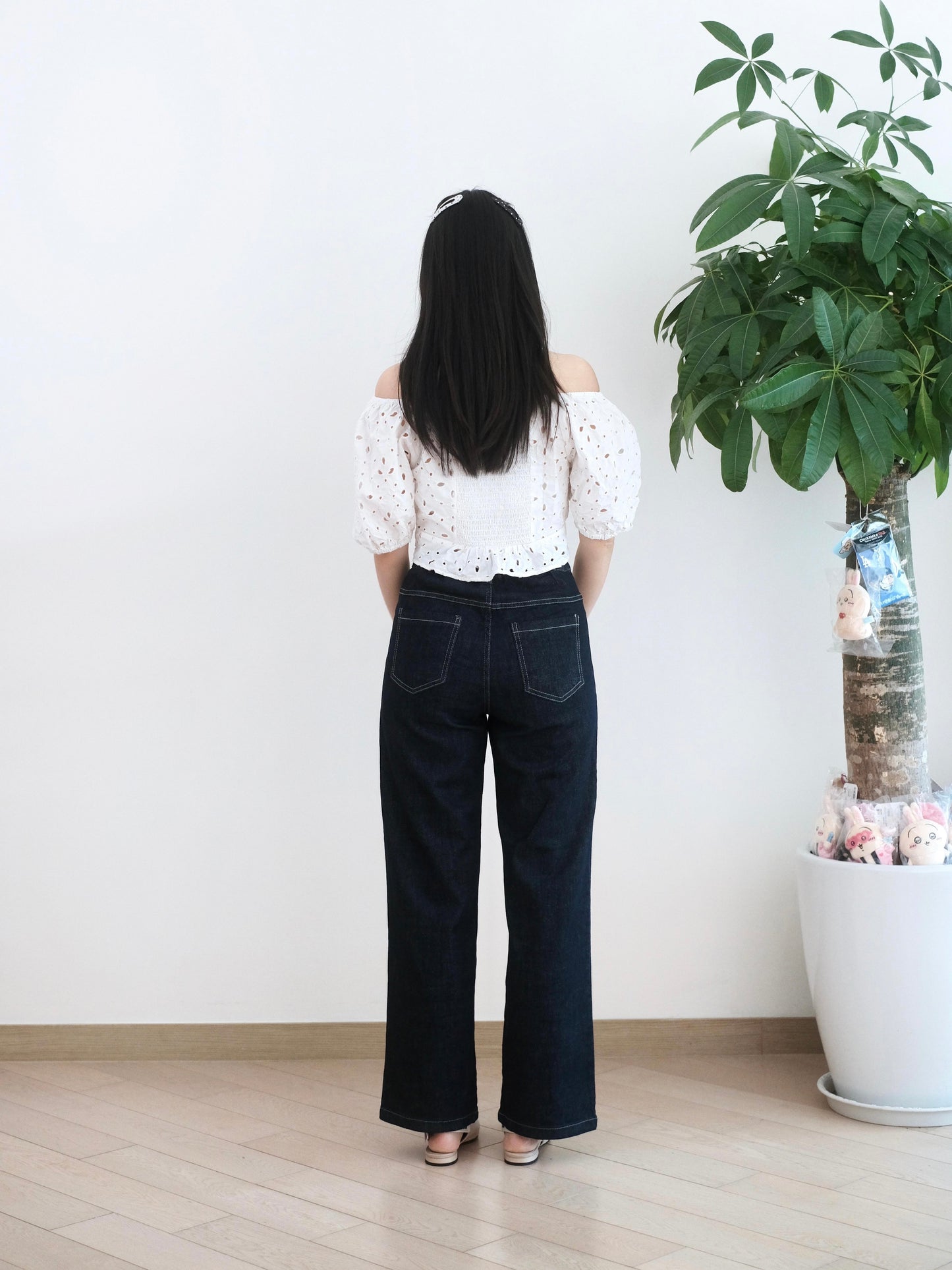 Eltoo Lace花邊牛仔褲