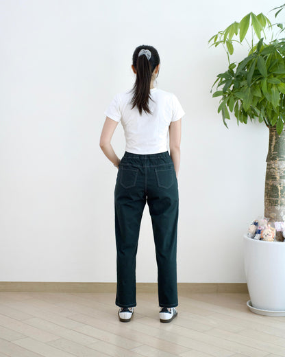 Eltoo 全橡筋直腳扯布褲